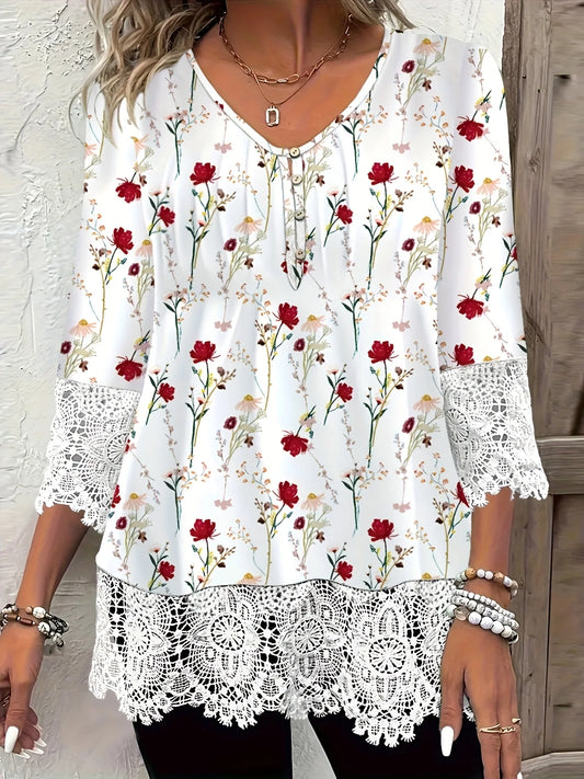 Plus Size Elegant Casual Long sleeve T-Shirt