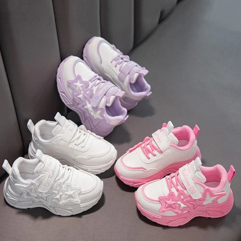 Children Casual Running PU Rubber Sneakers