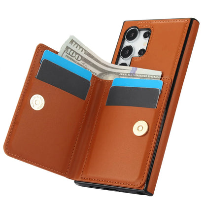 Wallet Case with Card Holder, 360° Rotation Ring