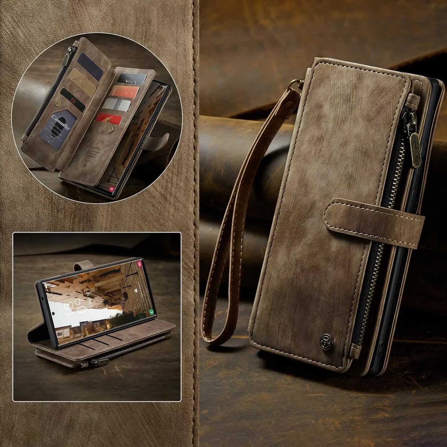 Flip Leather Phone Case Wallet Etui