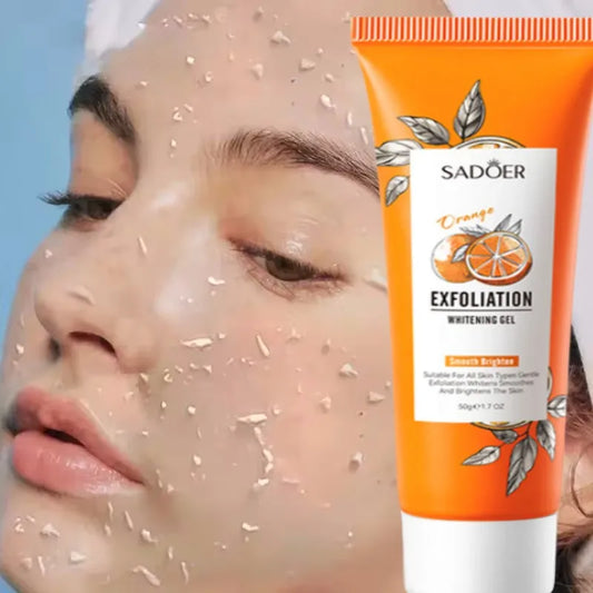 Gel exfoliante facial de naranja, exfoliante corporal coreano