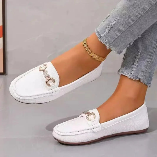 Casual Slip Round Toe Soft Flat Loafers Shoes