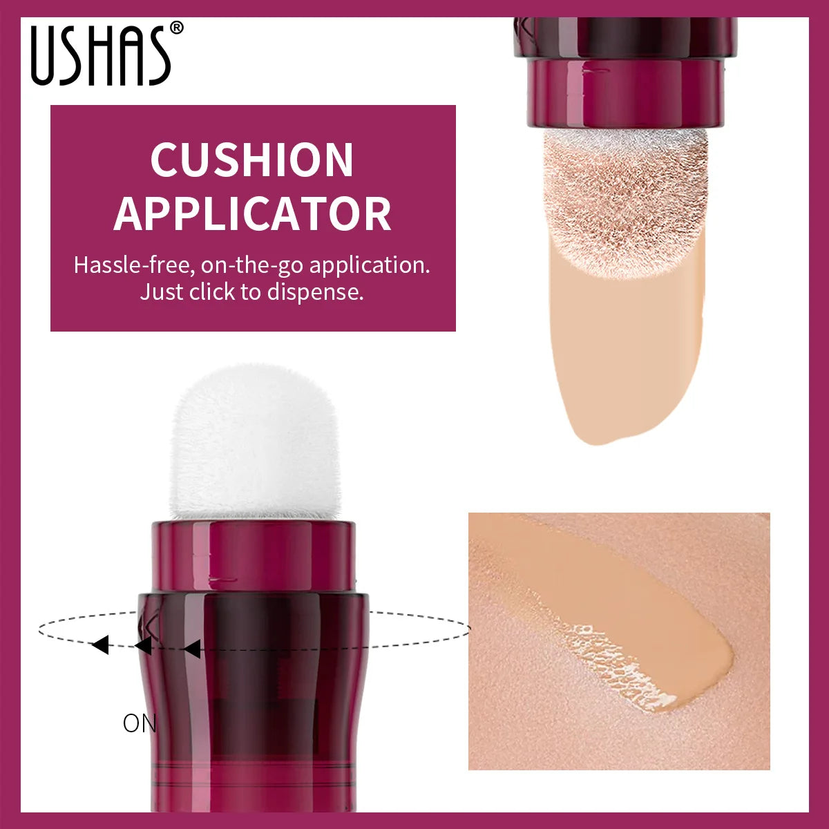 Facial Concealer Sponge Head Matte Liquid Foundation