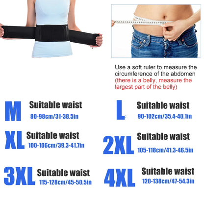 1PCS Adjustable Heating Lower Back Brace Support Belt