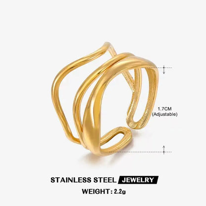 DANA Three-dimensional M Letter Ring