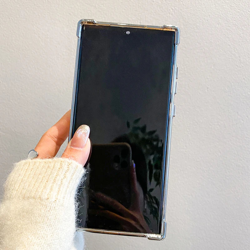 Plating Magnetic Wireless Charge Case For Samsung Cover