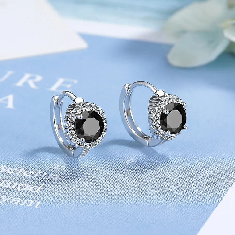 925 Sterling Silver Multiple zircon Earring