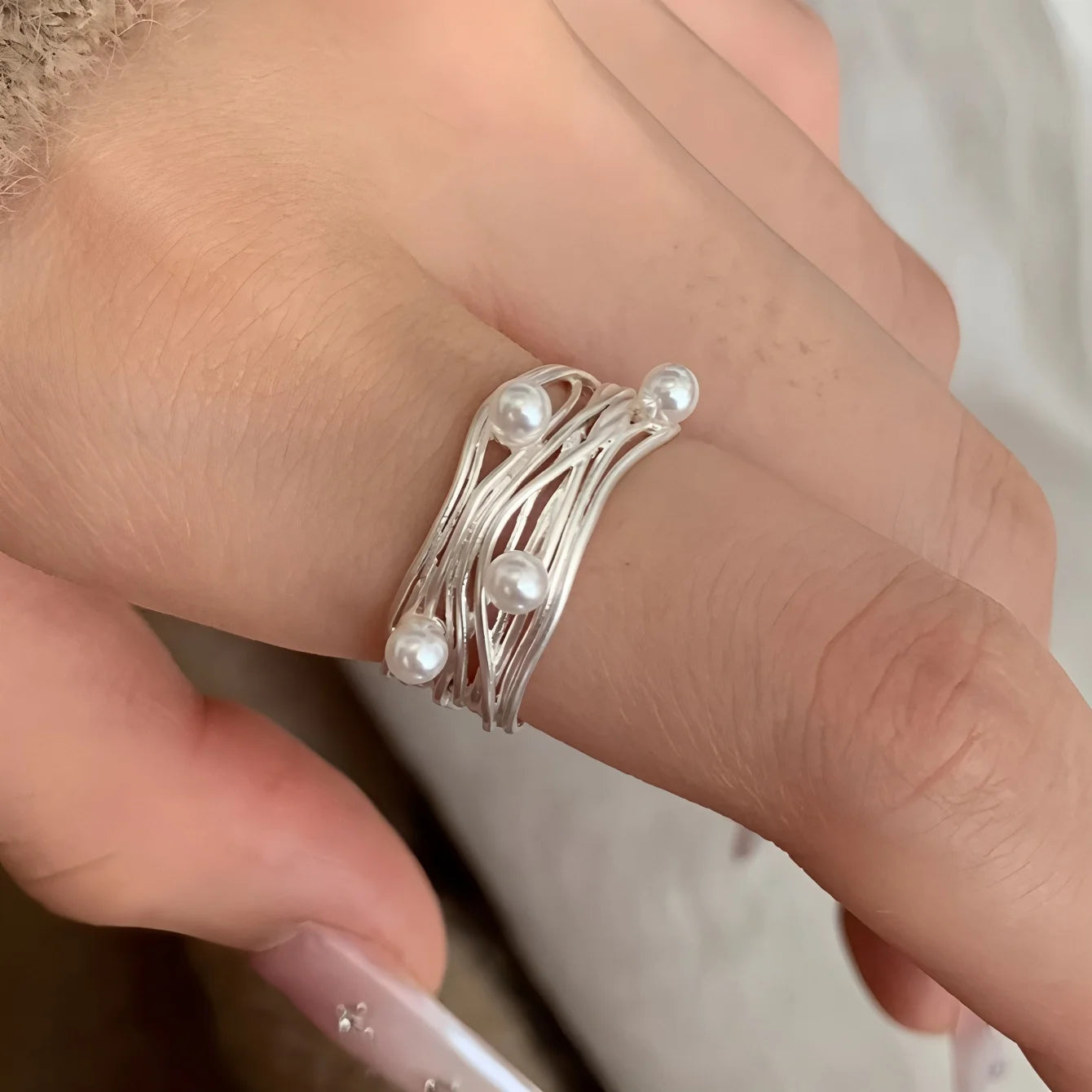 925 Sterling Silver Drip Glaze Butterfly Zircon Rings