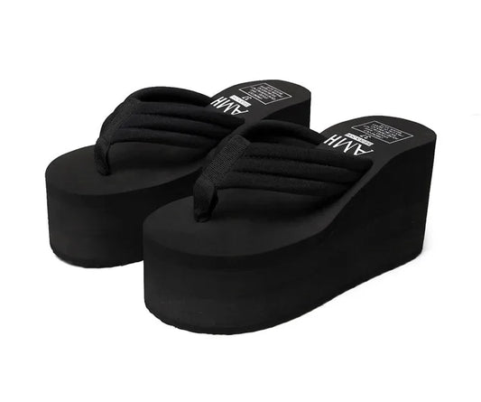 Flip Flops Thick Bottom Wedges Slippers