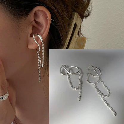 925 Sterling Silver Frosting Hoop Earrings