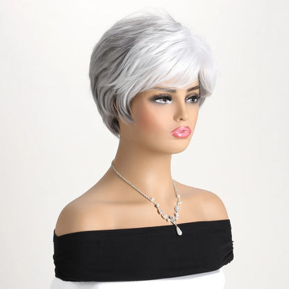 Short Natural Wigs with Bangs Soft  Hair Wig