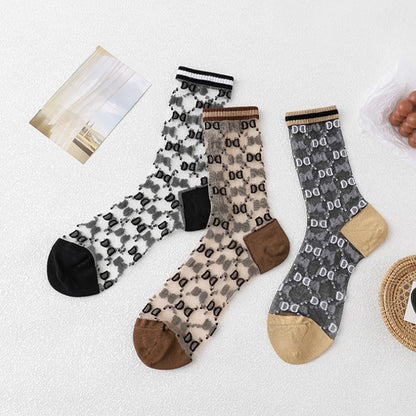 Ultra Thin Lace Funny Mesh Breathable Crystal Socks