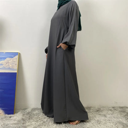 عباية بسحاب أمامي للمسلمات
