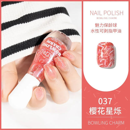40 Colors Nail Polish Water-based Quick Drying Tearable Nail Art