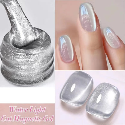 10ml Green Emerald Cat Magnetic Gel Eye Gel Polish Glass Bead Soak Off