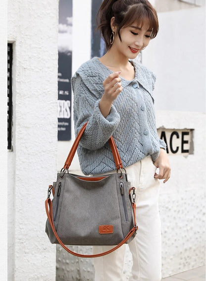 Luxury Shoulder Crossbody Canvas Messenger Bag