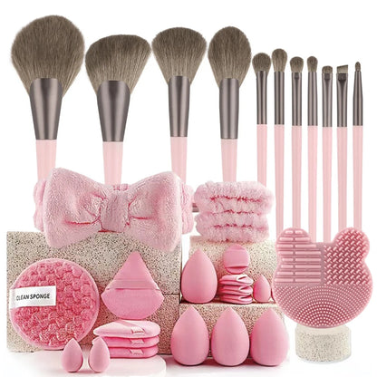 33pcs beauty set makeup kit  large and small beauty sponges