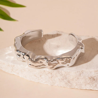 Exaggerated Hip Hop Rock Plastic Cuff Bracelet