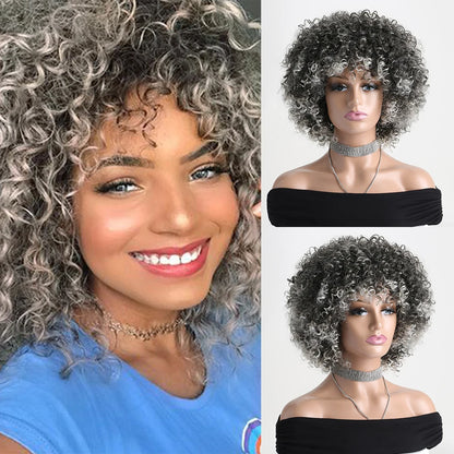 Afro Kinky Curly Soft Fluffy Hair Wigs