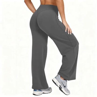 Plus Size Yoga Wide-leg Stretchy Sport Pants