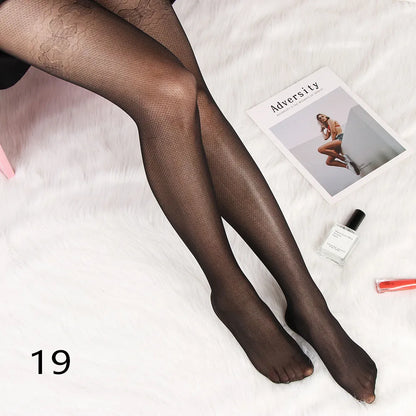 Sexy love Dot Silk Thin Faux Tattoo  Socks