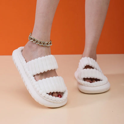 Home Open-Toe Cross Slippers