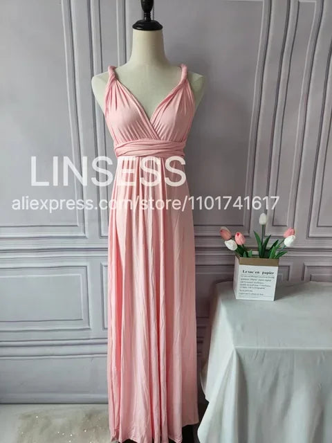 Rust Bridesmaid Dress Infinity Multiway Maxi Bridesmaid Dress