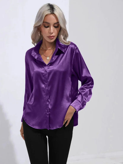 Long Sleeve Silk Shirt