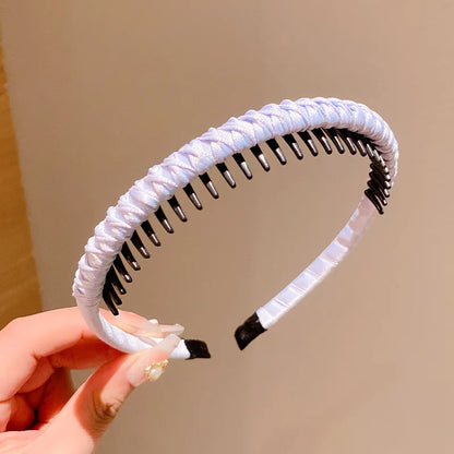 Cute Candy Colors Wrap Cloth Teeth Hairbands  Accessories
