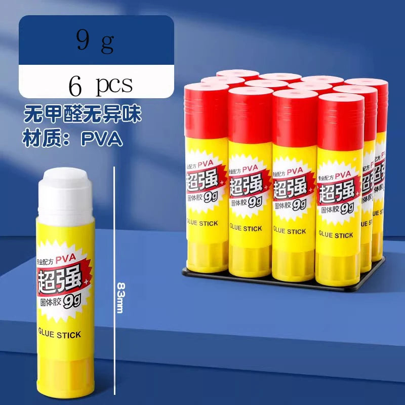Super Strong Solid Glue Sticks 9g/36g for Students Crafts & Office Ticket Pasting