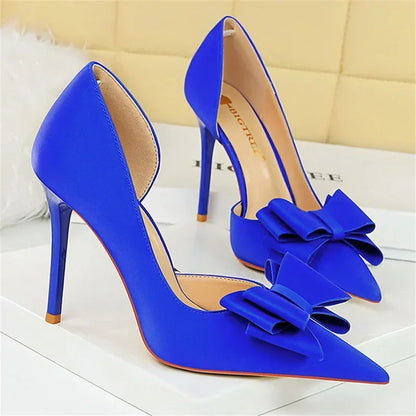 High Heels Silk Satin Shoes