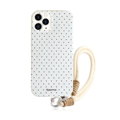 Polka Dot Small Fresh Mobile Phone Case for iPhone Ultra Slim Shockproof Cover