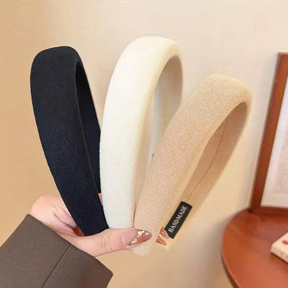 1/2/3/5pcs Wild Solid Color Sponge Headband