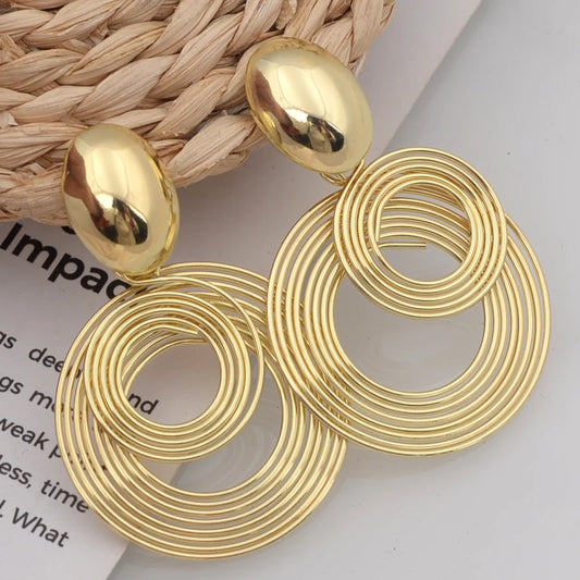 DANA Big Round Statement Earrings