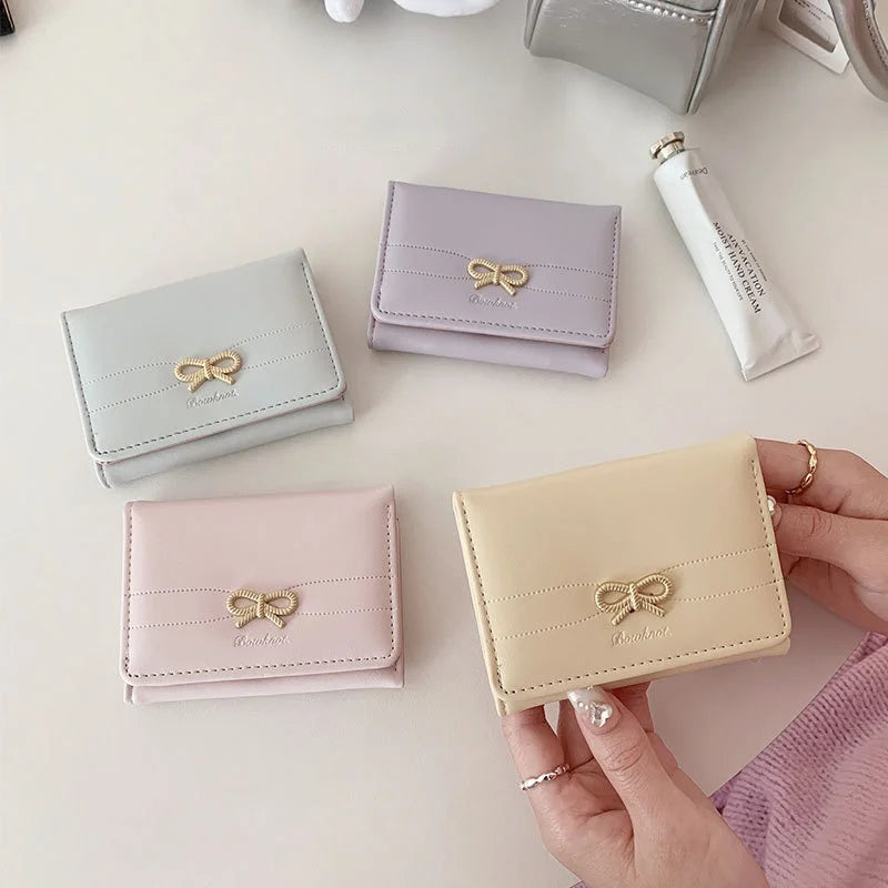 Cute Bow Small Card Holder wallet