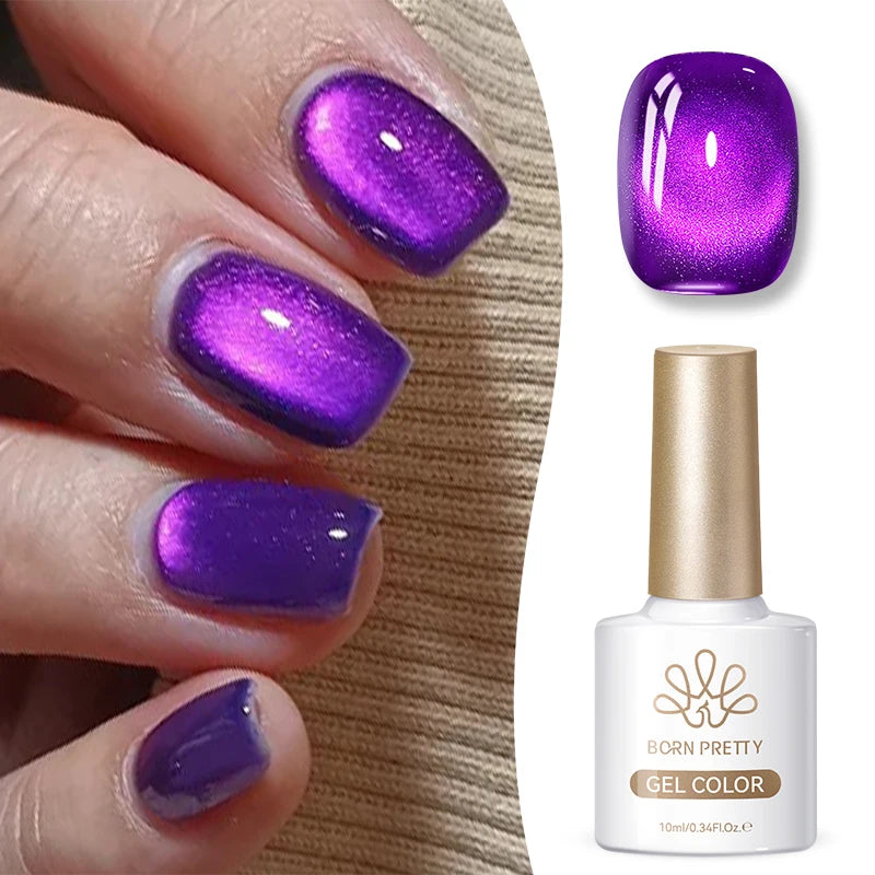 10ml Brown Purple Black Red Cat Magnetic Gel Polish Manicure Soak Off