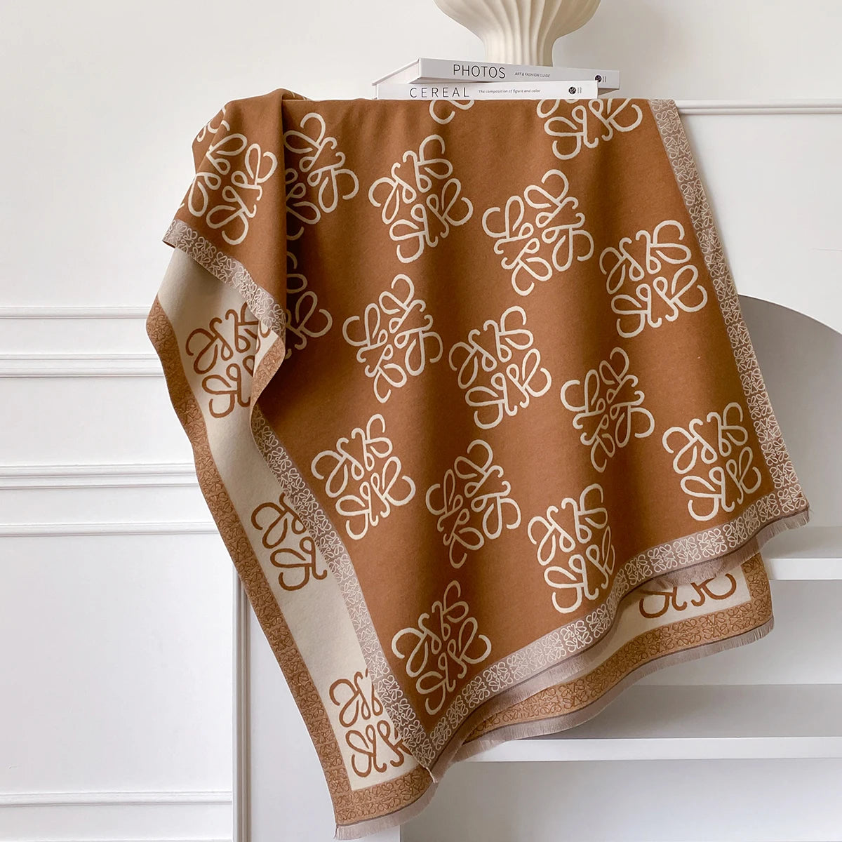 سكارف الكشمير الدافئ الفاخر