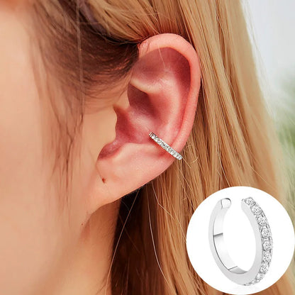 Bohemian Piercing Crystal Rhinestone Ear Cuff Wrap Earrings
