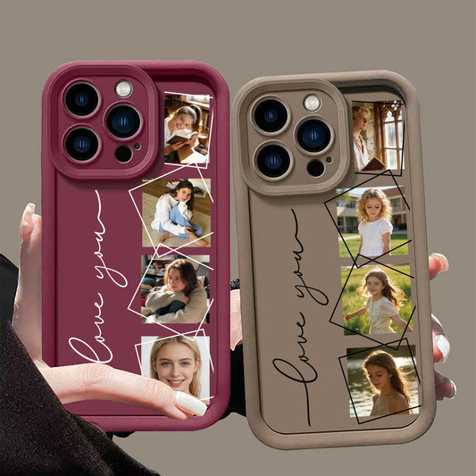 Custom Multiple Photo Phone Case for iPhone Pro Max TPU Cover