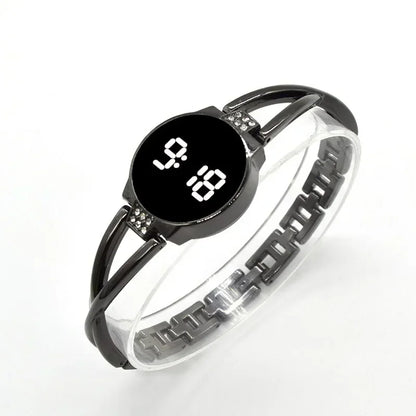 LED Touch Screen Steel Electronic Watch