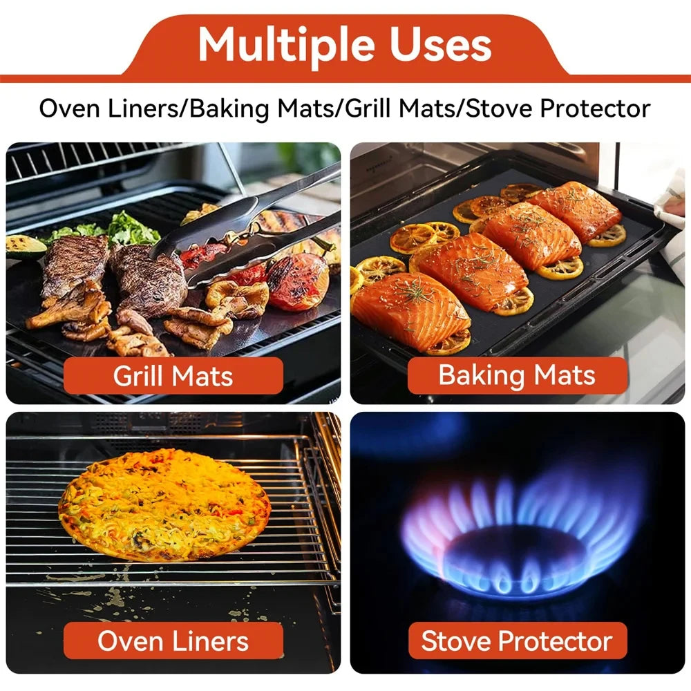 New Oven Liners Reusable Non-stick Anti Dirt Protection Pad