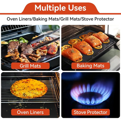 New Oven Liners Reusable Non-stick Anti Dirt Protection Pad