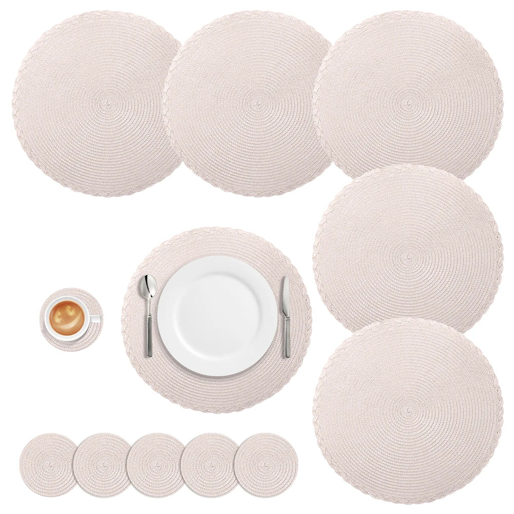 Dining Table 34cm Woven Heat Resistant Place Mats