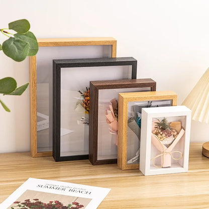 3D Wooden Picture Frames Flower Holder Handmade