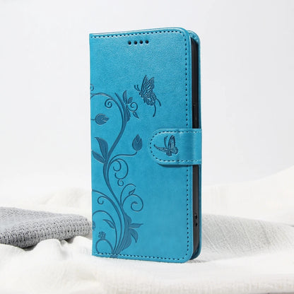Butterfly Flower Leather Case For Samsung Galaxy Flip Cover