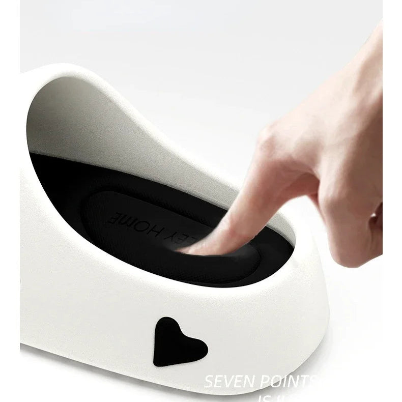 DANA Love Heart Platform Slippers