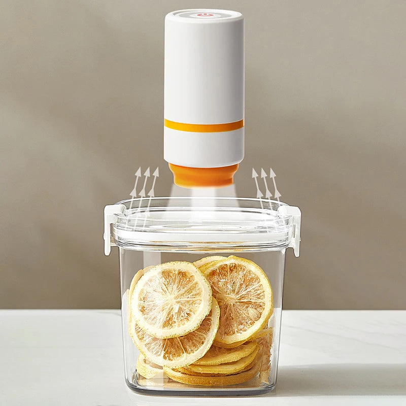 Electric Vacuum Jar Cereals Rice Storage Box