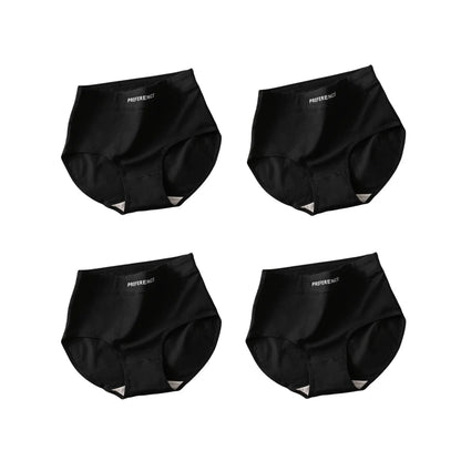 4Pcs/Set High-Waist Cotton Plus Size Lingerie