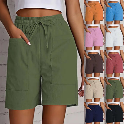 High Waist 4 Inch Loose Fit Casual Shorts