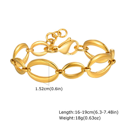 DANA Chunky 18k Gold Plated Bracelets
